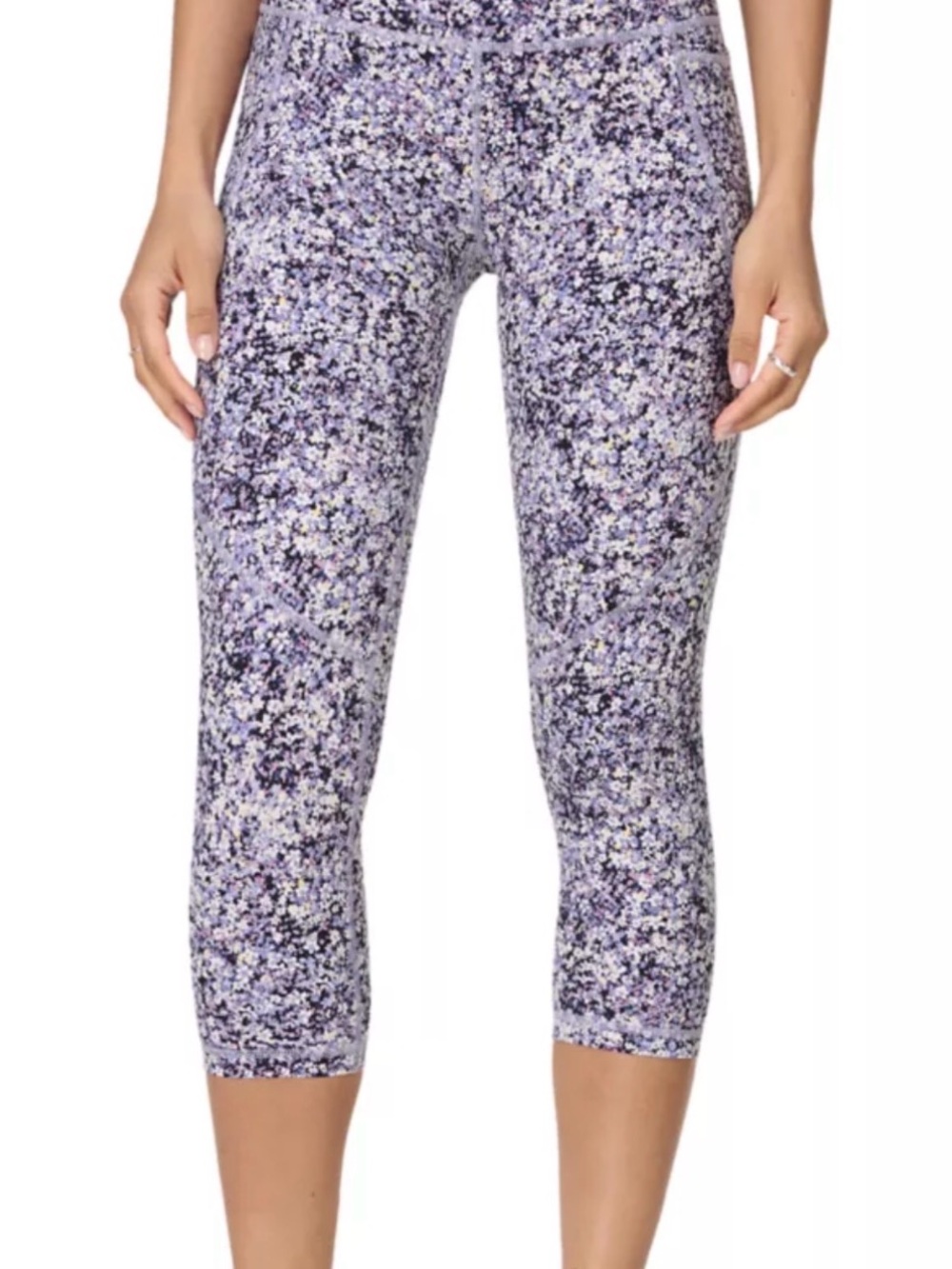Sweaty Betty Power 7/8 Purple Meadow Print Womens Size 8